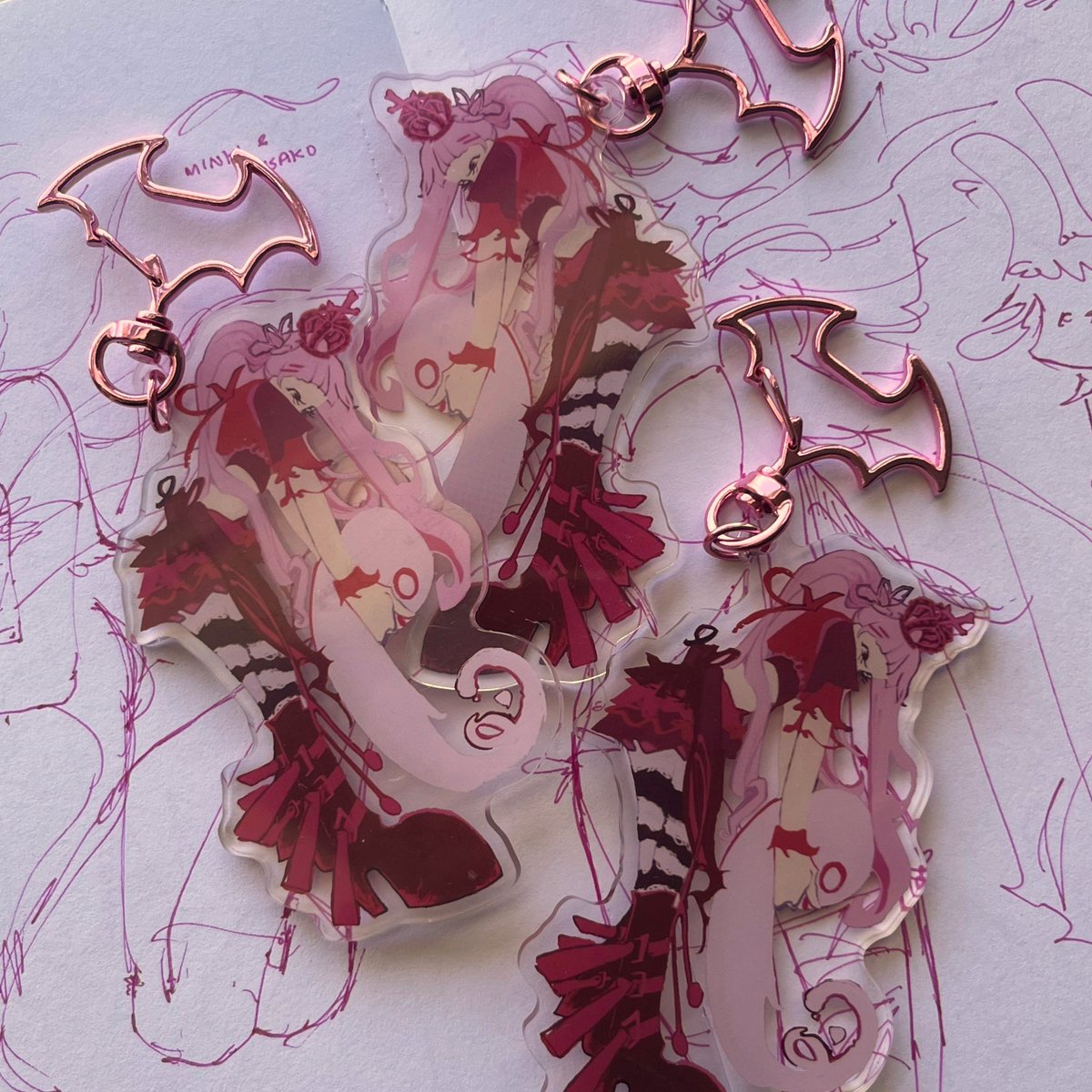 yenmink's tweet photo. the complete sticker &amp; keychain love, perona collection <3 my heart n soul encapsulated in a moment of perona 💞💓 #perona #onepiece 💗

have her come home here! https://t.co/omnCy1uBAk https://t.co/oAYck0u10O