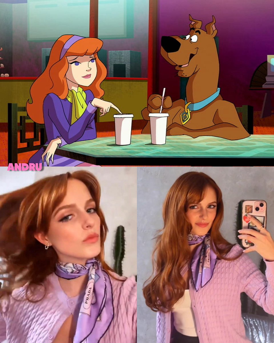 andrugeek's tweet image. ¡ES BELLÍSIMA! 💜 Así luce #MckennaGrace como Daphne en la nueva serie live-action de #ScoobyDoo, que llegará próximamente a #Netflix.