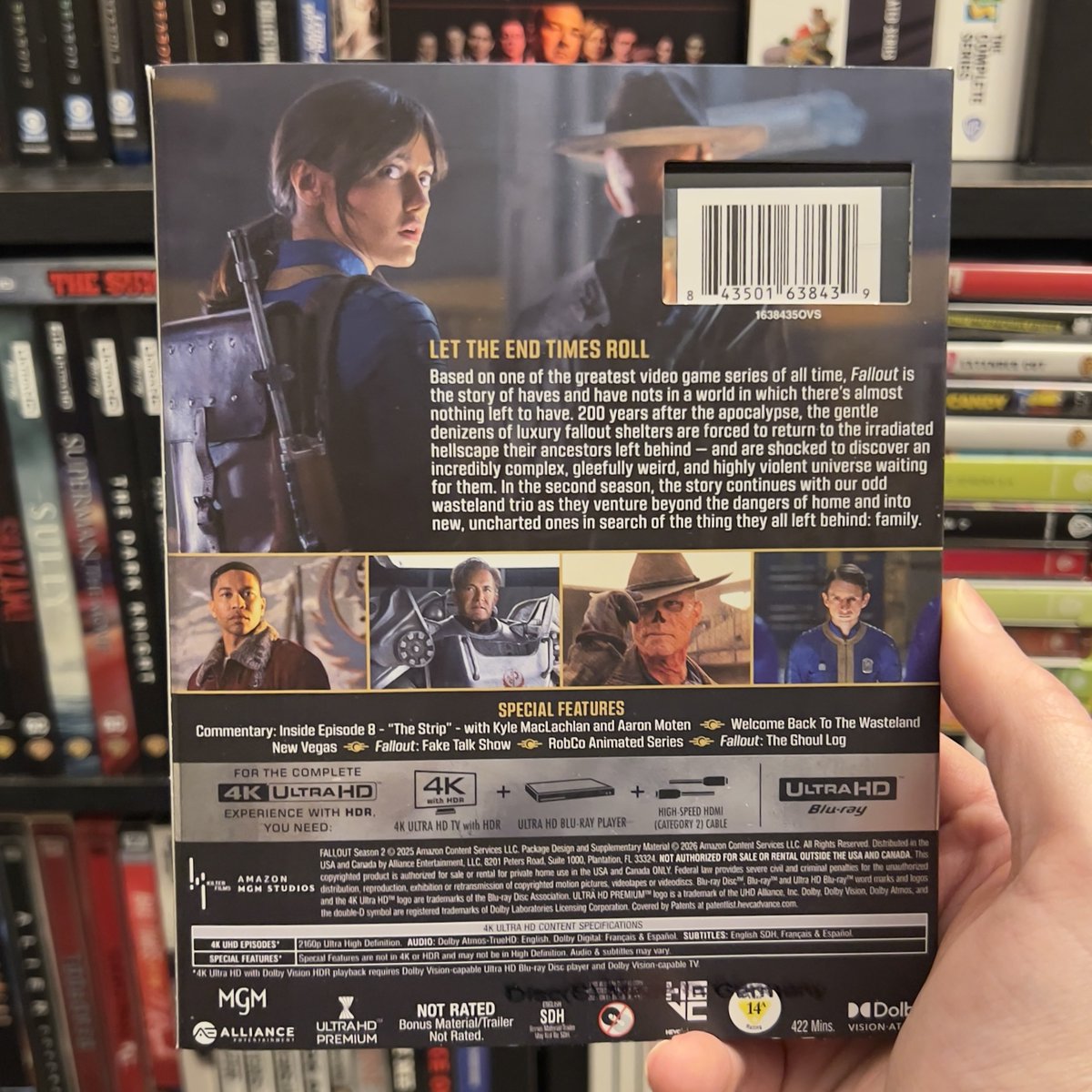 HighDefDiscNews's tweet image. /// #NewArrival ///

FALLOUT: SEASON TWO on 4K UHD Blu-ray via @AllianceHomeEnt, distributing for Amazon MGM Studios. Available on 4K SteelBook and Blu-ray as well on May 19. #4K #Bluray #PhysicalMedia #Fallout // #ad

Package art 🧵 1/2

News story 🔗 highdefdiscnews.com/2026/03/26/fal…