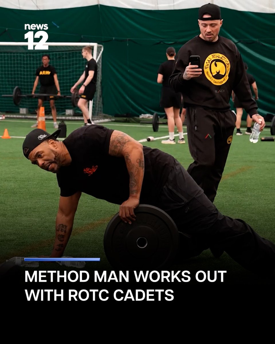 News12LI's tweet image. ROTC WORKOUT: A founding member of the Wu-Tang Clan stopped by a local college for a workout with the school's ROTC Cadet program.
 
#News12 #LongIsland #ROTC #Workout #WuTangClan

bit.ly/4d4FBWf