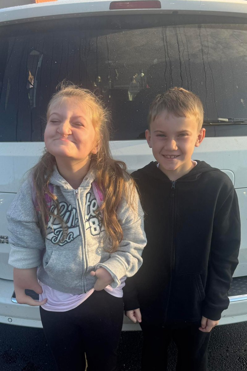 My 2 closest kids. He protects her at all costs. They might fight from time to time, but he’s the younger bigger brother. She’s completely deaf. She’s older by almost a year but she learned how to crawl, walk, run, and everything else by seeing her little brother do it. Nothing