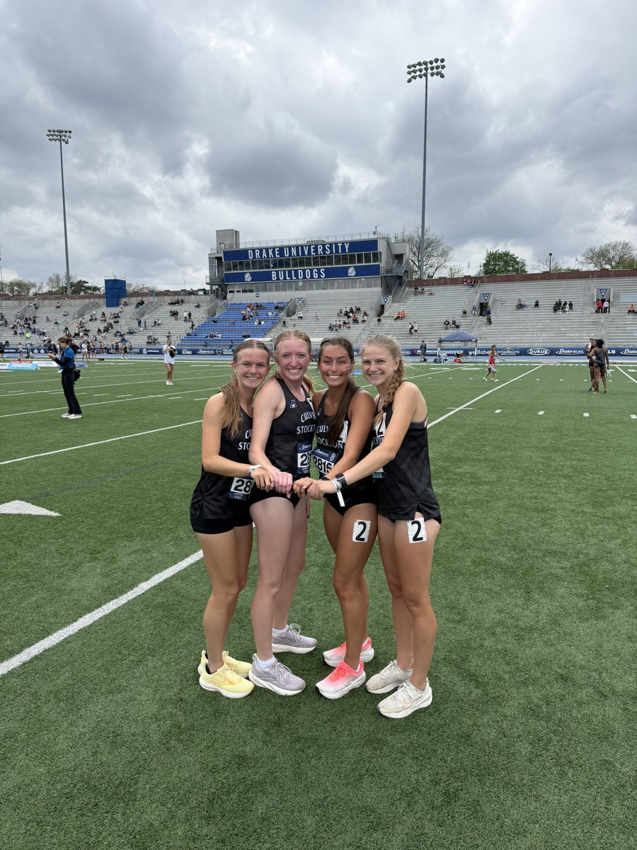 CSCWildcatXCTF's tweet photo. SCHOOL RECORD!

Ladies 4x800m relay breaks the school record they set at Heart in 2025 by 10 seconds! 10:02.95!

Great legs from Sam Stone, Delaney Straus, Malia Carmack, and Erin Peppler!

Tradition continues of a corn dog and chicken tenders after continues! https://t.co/oi8MgnNdAZ