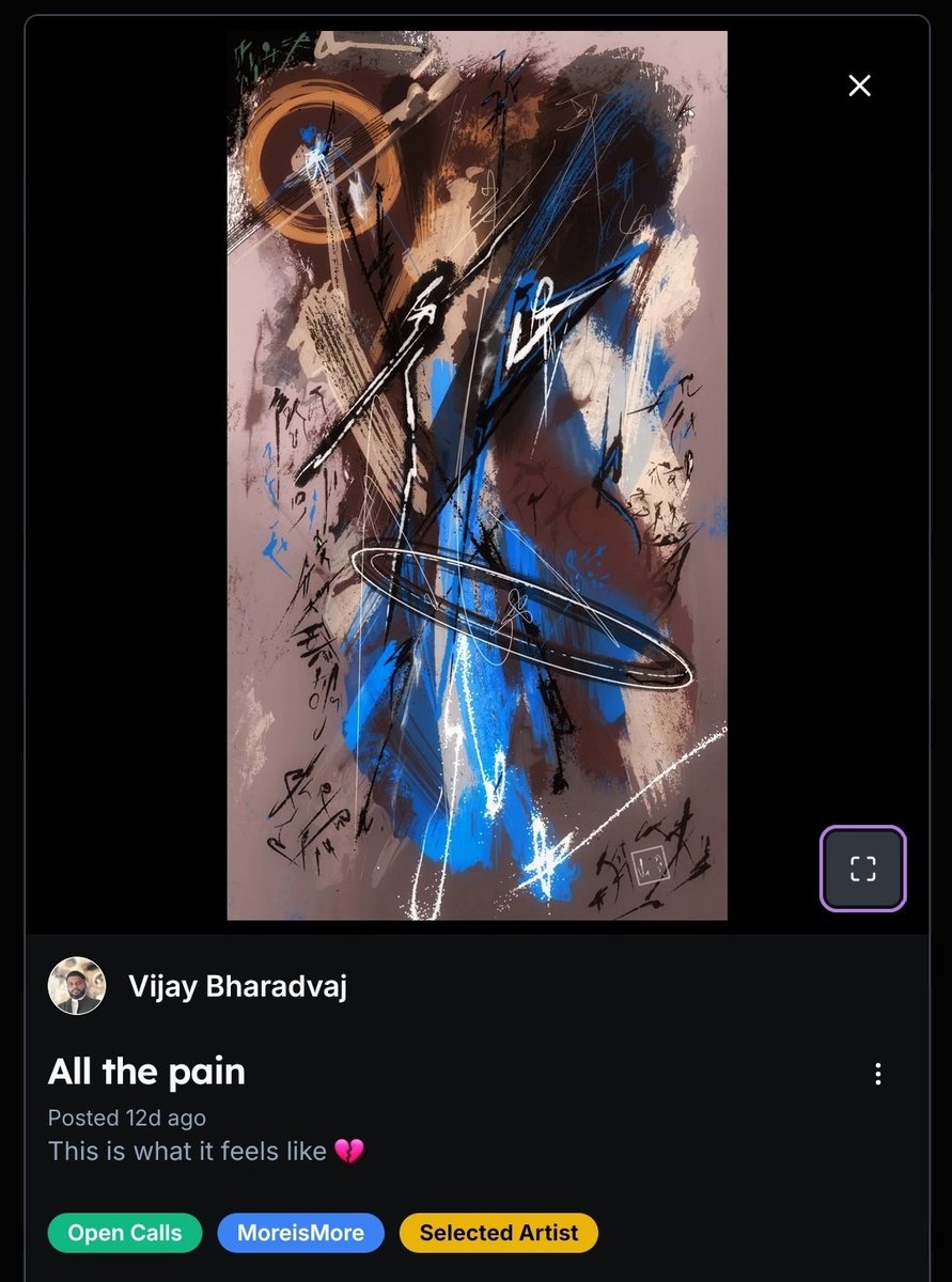 vijay_bharadvaj's tweet photo. @JohannaNyqvist @VAVortex @BRAINFROGXLM @paladinpunks @ReachROCKIN @LinkedByArt @PixelPalettePPN @Boundless8D @Jeni_Pepen @RainbowMosho @gh0stt_dev @objktcom Good day ❤️
My submission:
#MoreIsMore is Open for Submissions!! So happy to get to support our friend @RainbowMosho with her Capstone Project.
Check out this art made by @vijay_bharadvaj for #moreismore #VAVortexArtDay @VAVortex https://t.co/Mc1nmMMMGL