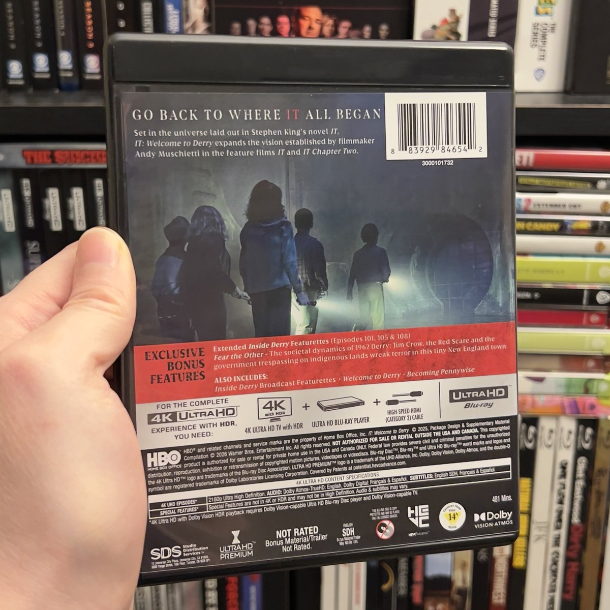 HighDefDiscNews's tweet image. /// #NewArrival ///

IT: WELCOME TO DERRY - THE COMPLETE FIRST SEASON on 4K UHD Blu-ray via @WBHomeEnt. Available on 4K SteelBook &amp;amp; Blu-ray as well on May 5. #4K #Bluray #PhysicalMedia // #ad

Package art 🧵 1/2

Preorders //

4K @ Amazon / amazon.com/Welcome-Derry-…

4K SteelBook @