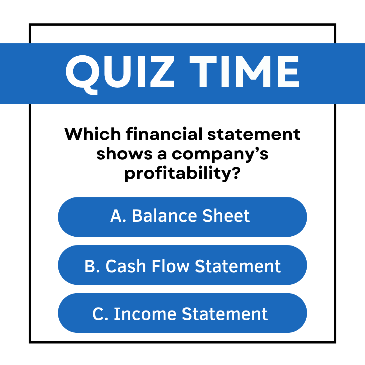 Castillo_Firm's tweet photo. Which financial statement shows a company’s profitability? https://t.co/LjtXahibPJ