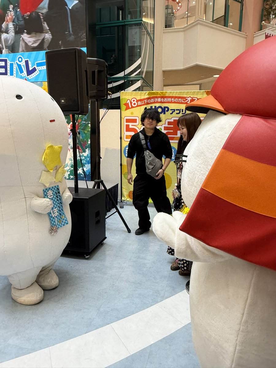 ひこにゃんとツーショット、かな？
#ビバッチェくんのお誕生日会