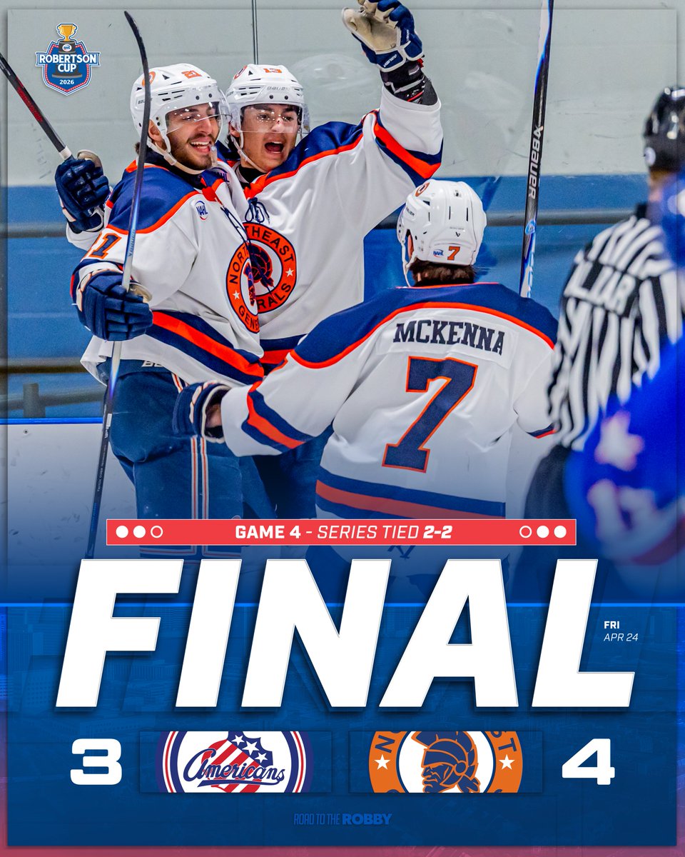 The Generals outlast Rochester in a crazy 3rd period and force a Game 5️⃣! (📸: Patrick Garriepy)

#RoadtotheRobby | #RobertsonCup