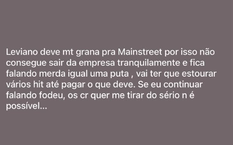projetohorusofc's tweet photo. 🚨URGENTE: Orochi fala sobre Leviano, Bin e integrantes que querem sair da Mainstreet, 
Será se a indireta também foi para o Poze do Rodo? https://t.co/YzTij3pI1T