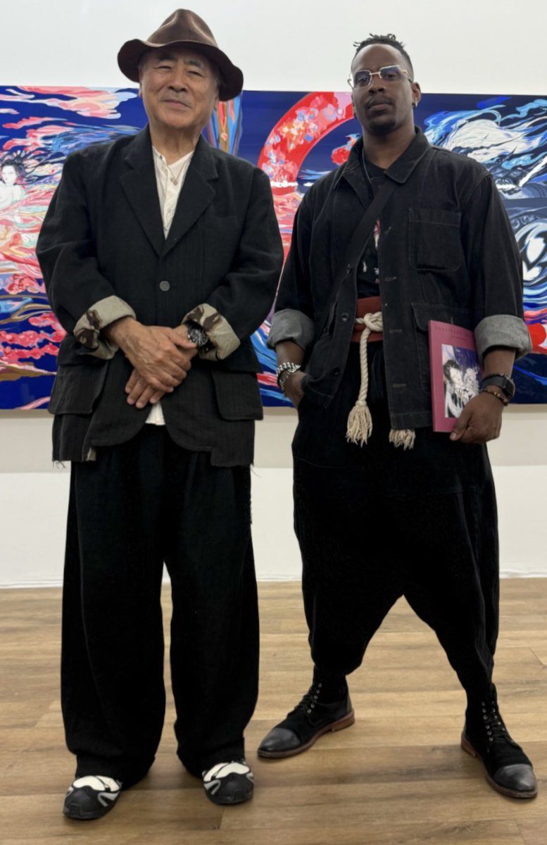 Met Yoshitaka Amano today completely on accident! Crazy luck. This was a complete surprise.