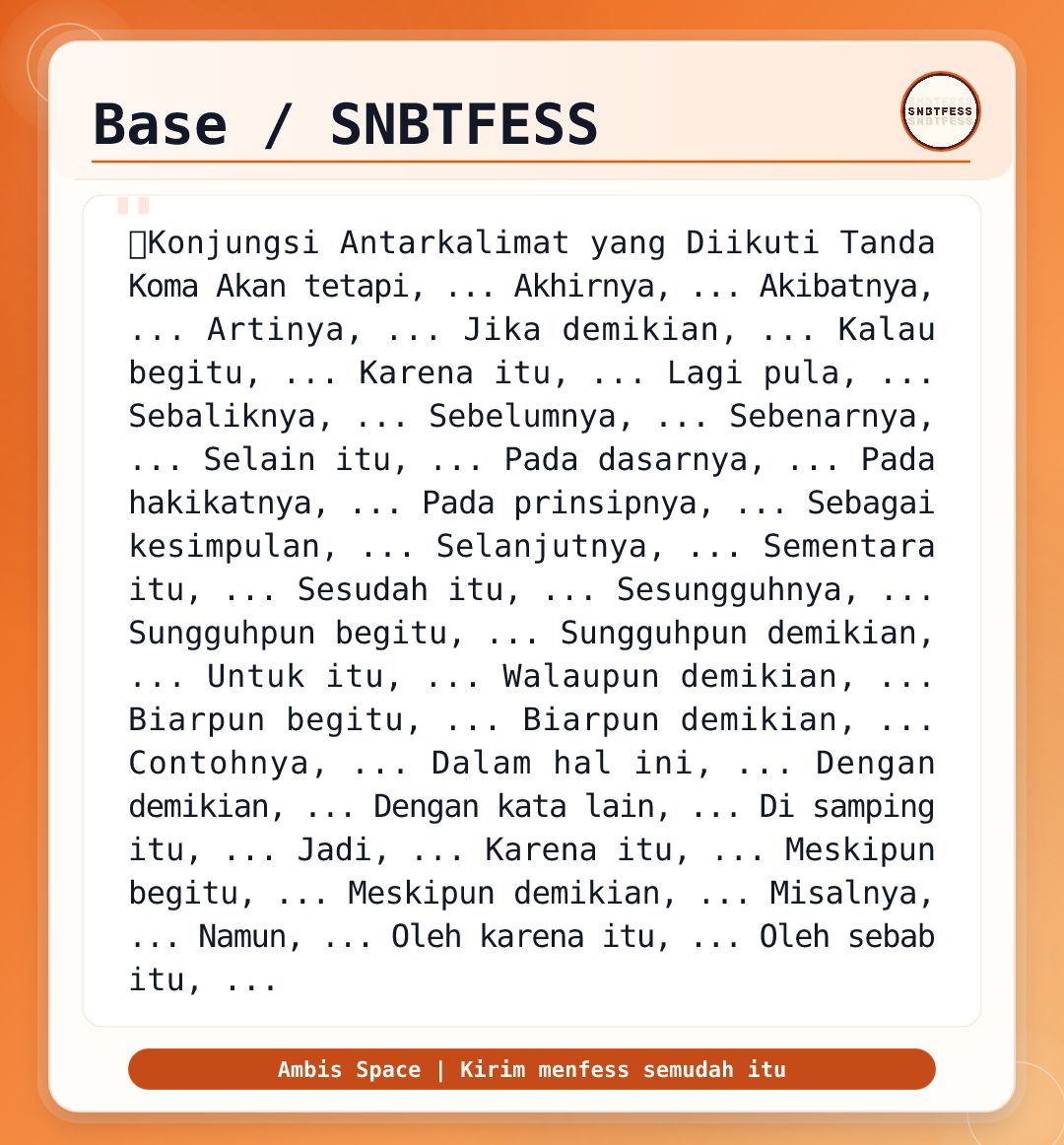 SNBTFESS || SNBP - UTBK tweet media