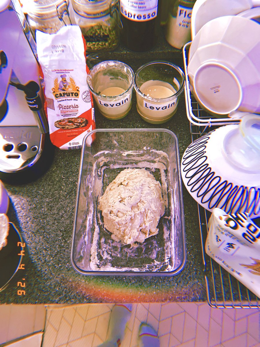 drewstar___'s tweet photo. 🥖#발효시작
Levain+water 402g
Caputo+Caputo+Bread flour 391g
=Sourdough 808g
#April24 #F24Apr2026
#fridaymood
#friday https://t.co/ezbeWO13ua