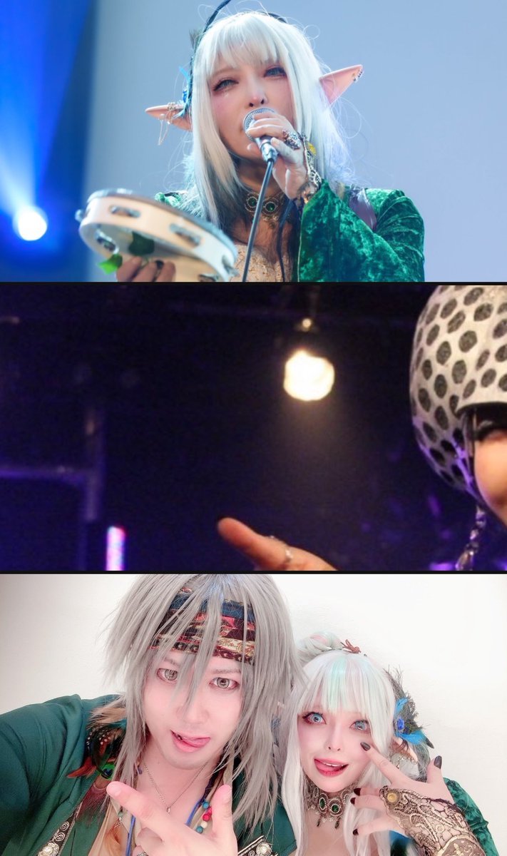 GALINAMINV's tweet photo. ガリナミンVと申します✌️
ライブではこの世のものとは思えない格好で様々なジャンルの歌を歌っています!ぜひ観て違いを楽しんでね☺️💕
👑ふたりはおファンタジー #ROAZ
💋特撮昭和歌謡懐アニソン #ガリナミンV
🧝♀️梶浦系エルフでお馴染み #エルノエ
🐈⬛何か分からんが何か凄い #バベルの黒猫 https://t.co/rNth6I9dGq
