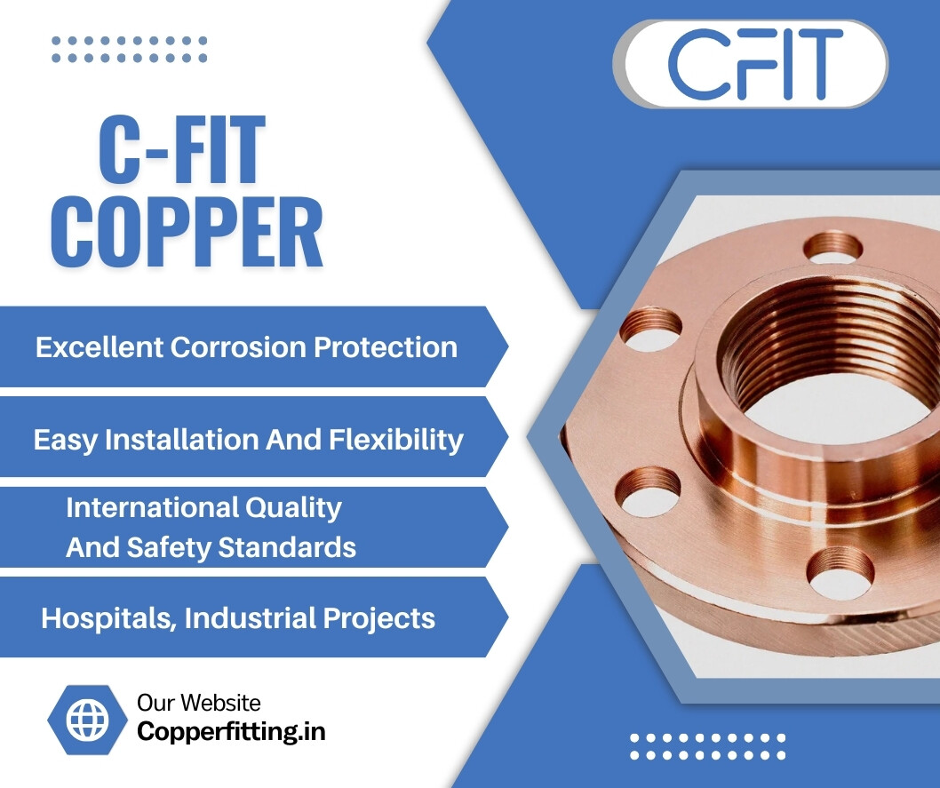 c_fit_copper's tweet image. Choose C-Fit Copper Flanges for strong, stable, and accurately aligned pipe connections. Ideal for MGPS, plumbing, and industrial pipelines, they enhance system safety, ensure leak-free joints, and deliver long-term performance.

copperfitting.in/copper-flanges…

#CopperFlanges #Piping
