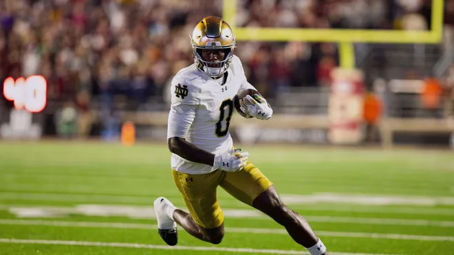 With the 74th pick in the 2026 NFL Draft, the Giants select Notre Dame WR Malachi Fields