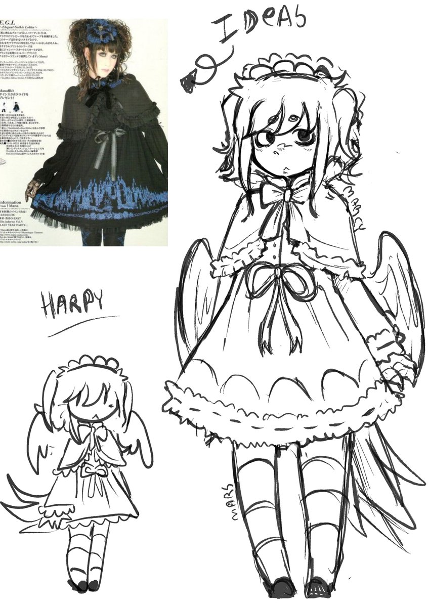 Catdi555's tweet photo. just a doodle #drawings #gothlolita #oc #sketch💾 https://t.co/lCFe9CjWQ4