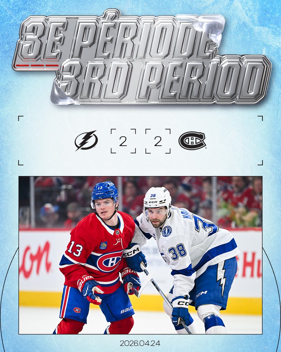 CanadiensMTL's tweet image. Fallait s'y attendre... on s'en va en prolongation

You know the drill... we're going to overtime

#GoHabsGo