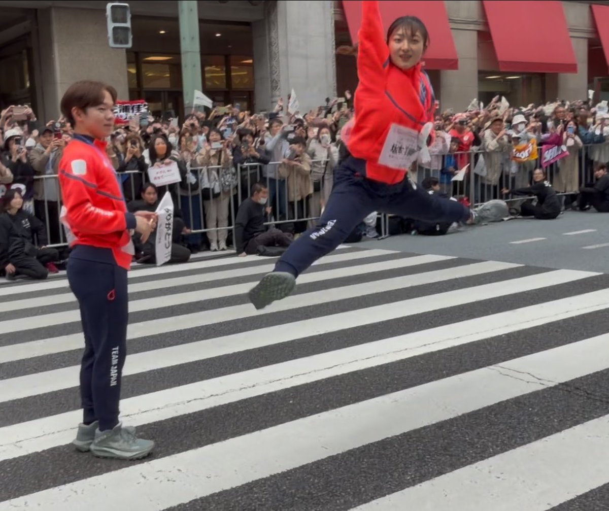 若者にBeRealリクエストされて跳ぶかおちゃん😂と冷静ゆまち