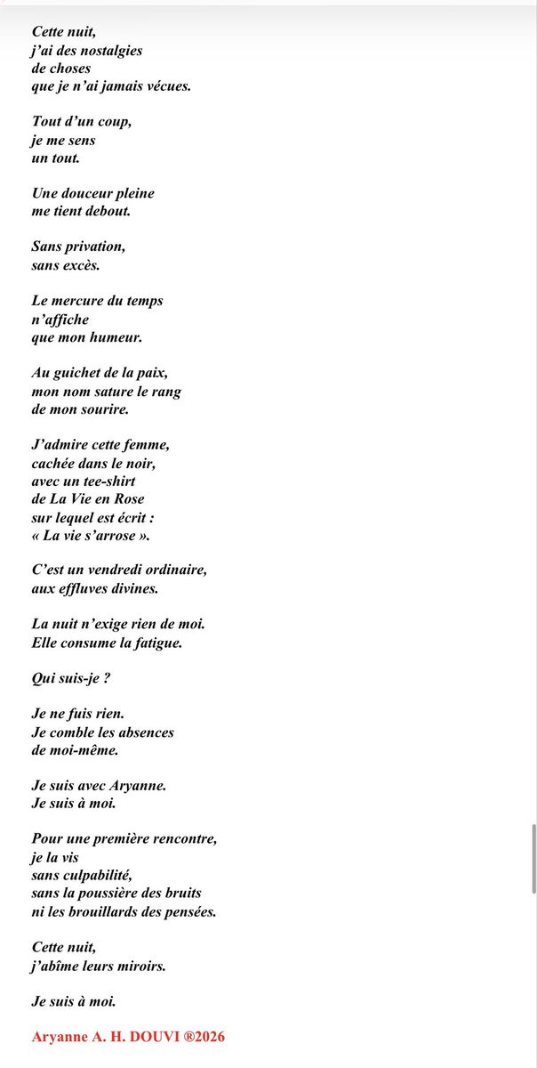 UNE BISE DE NUIT #Poésie  #harmonie #Ottawa #Voyage #Liberté #Abandon