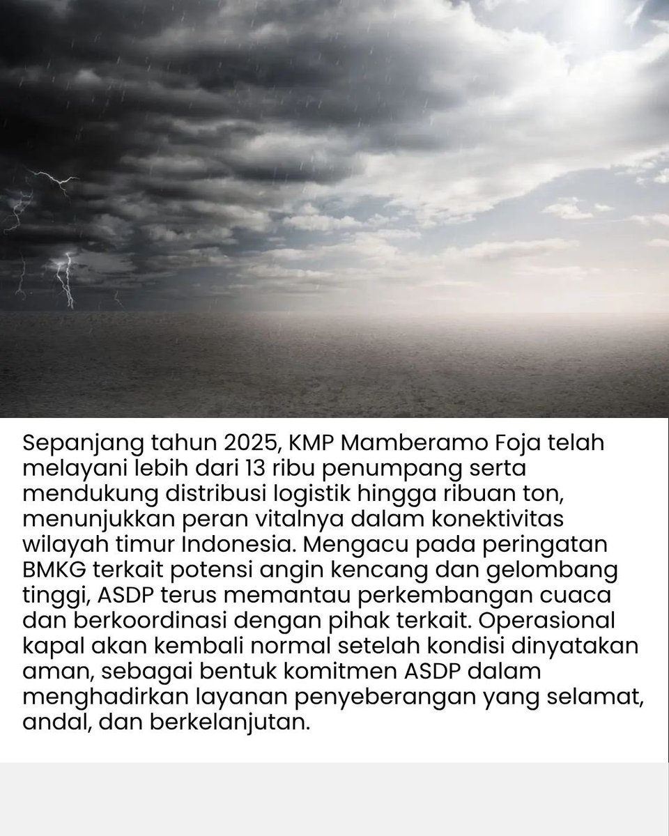 Esttteerr's tweet photo. ASDP terus menghadirkan layanan penyeberangan yang selamat, andal, dan berkelanjutan. #MenghubungkanIndonesia #NyamanBersama #WeBridgeTheNation #MelayaniSepenuhHati https://t.co/FUAgxVsFgf