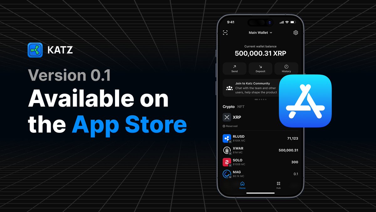 katzwallet's tweet photo. We’ve released Katz Wallet on the App Store 🚀

Download — https://t.co/awDqSitVpf

Right now, this is Version 0.1 — an early build with a limited set of features.
This is not the final product yet. Think of it as an open alpha / early access version.

We decided to launch now so people can start using the wallet, test it in real conditions, and help us improve the product step by step.

It’s important to understand:
Many features are already developed and working internally.
We will be gradually releasing them in upcoming updates.

So if the app looks simple or minimal right now — that’s expected at this stage.
This is just the beginning.

Download it, try it, and follow the progress.
We’re building this product together with the community.