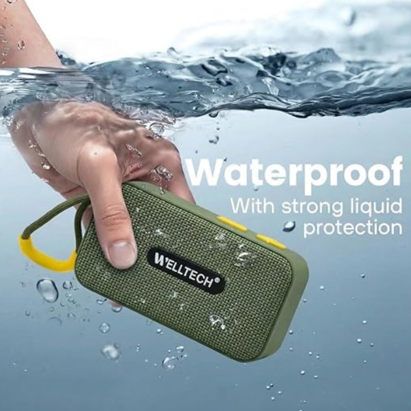DitCompany's tweet image. WELLTECH BOOM30 Portable Bluetooth Speaker, Green, Wireless, Deep Bass Sound, with TF Card, AUX, USB, Rechargeable Battery
#waterproof #portable #bluetooth #speaker #wireless #deep #bass #sound