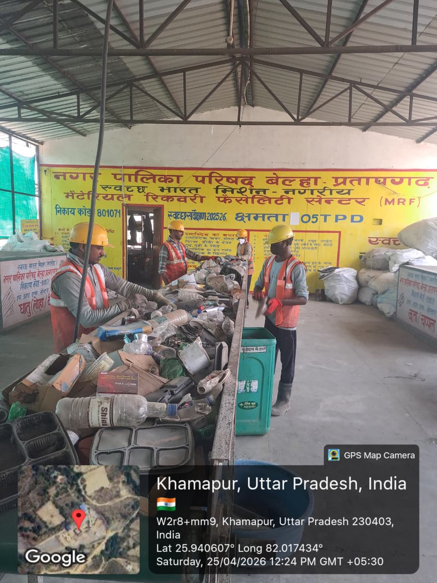 CleanPratapgarh's tweet photo. नगर पालिका परिषद बेला प्रतापगढ़ में एम०आर०एफ सेंटर पर संपूर्ण रूप से कार्य हो रहा है
#sbmup #sbm #swachhbharatmission #sbmurban #sbmurbangov #dmpratapgarh #WorldEarthDay https://t.co/6tAnRaGNOp