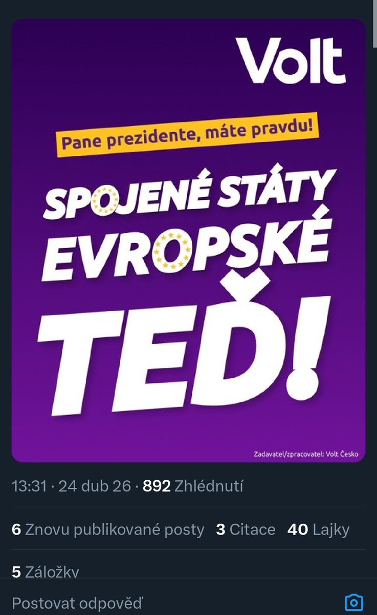 Tahle politická strana má za 3/4 dne......892 zhlednutí a 40 lajků. Nebojím se říci......megastrana.