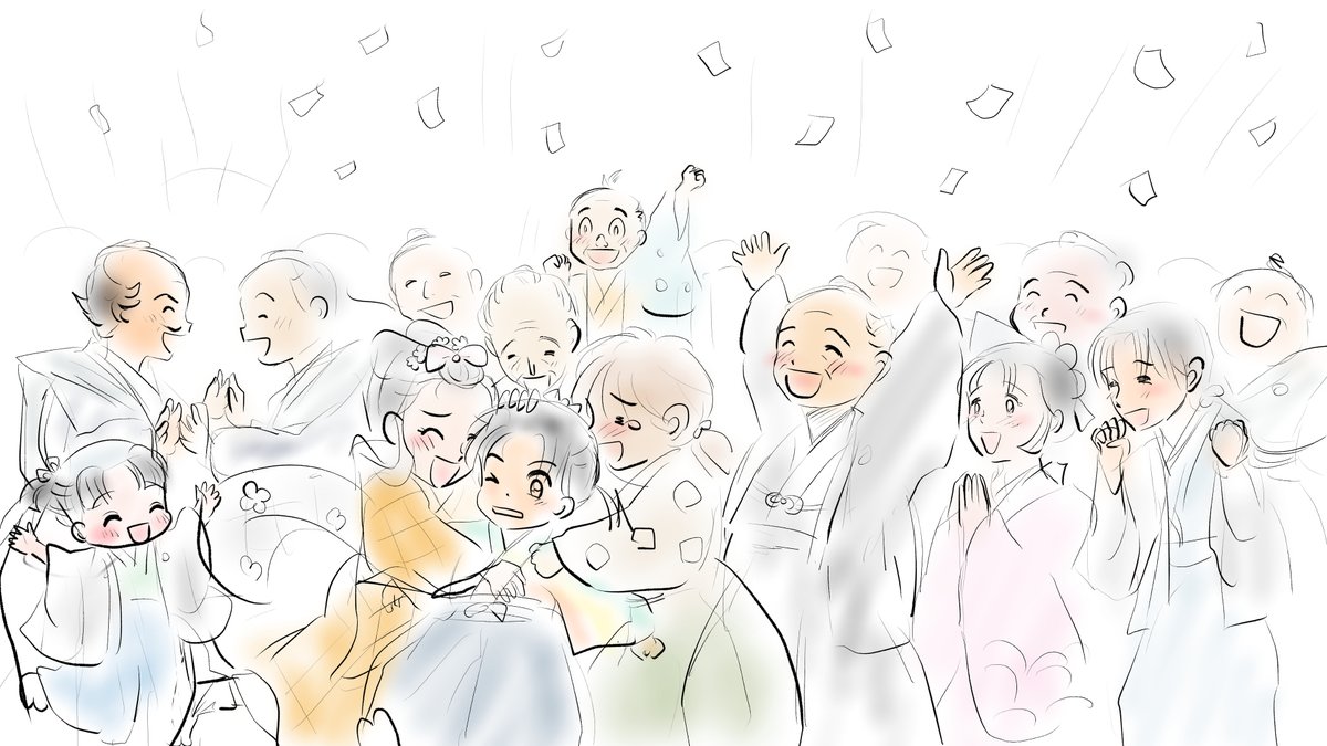 昨日描いた絵です( ゜Д゜)
恋の魔法とおまじない751-2ラフ
福娘童話集昔話彦一シリーズ「八人の真ん中」ラフ
おまけのページアタリ
昨日は体調が悪くてこれだけです( ゜Д゜)
#恋の魔法とおまじない