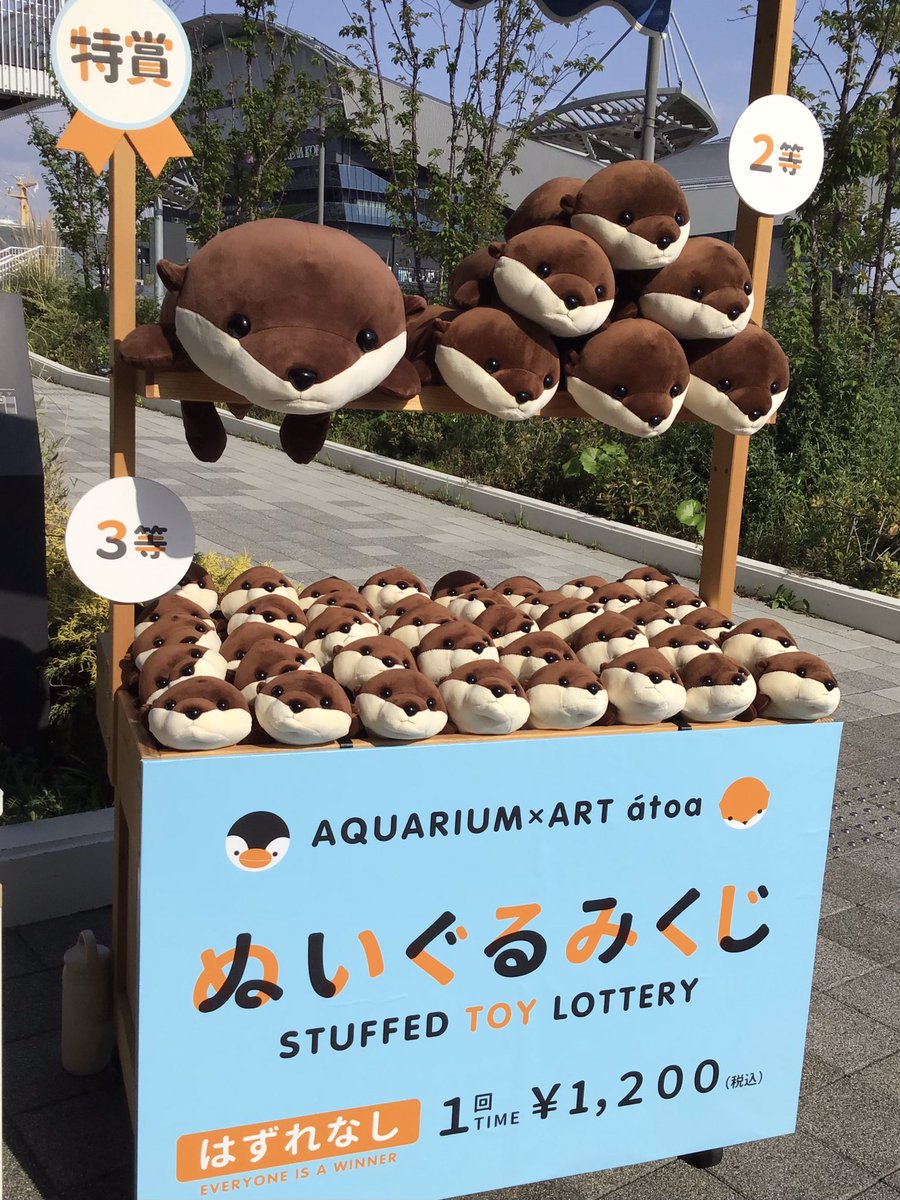 atoa_MUSEUMSHOP's tweet photo. 4/25・26・29日限定！
カワウソのぬいぐるみくじ開催中✨

必ず１つ当たります！
ぜひ可愛らしいカワウソとGWもお過ごしください♪

#アトア　#MAZZEL https://t.co/HZmGukyqMh