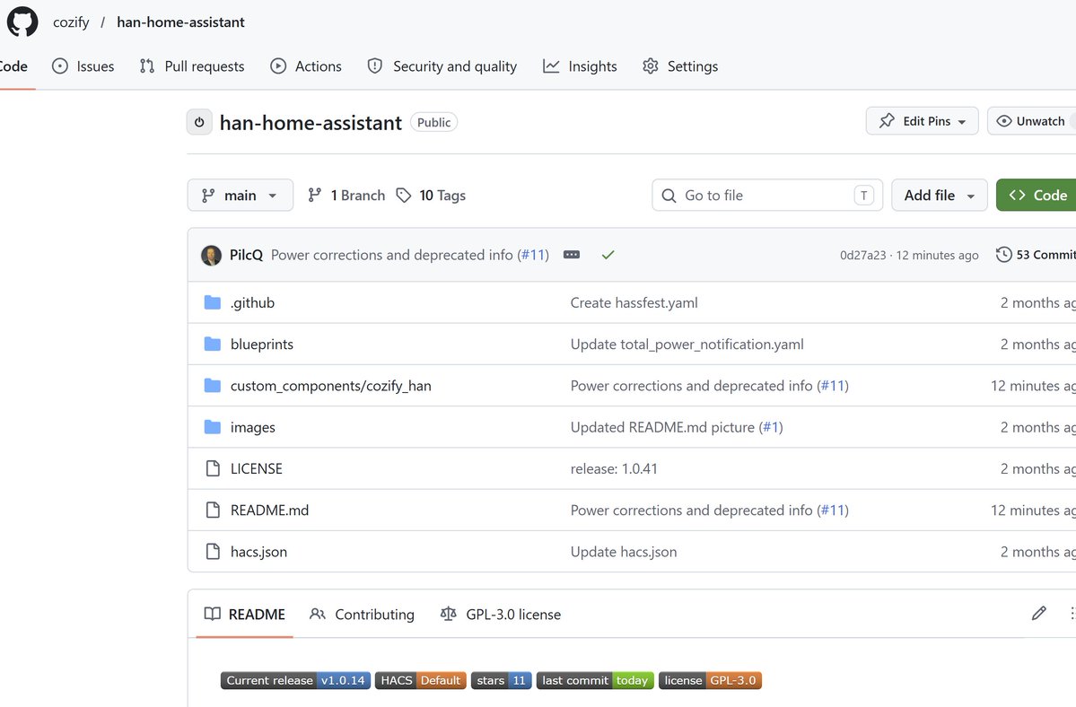 pilcq's tweet image. Sateisena Lauantai aamupäivänä on hyvä käyttää aika vaikka koodin kimpussa (ilman AI:ta), kun arki menee kuitenkin myyntipuuhissa. Säilyy tasapaino ja firman tekniikan mielestä tietenkin kauhun tasapaino... 😀 #HAN #P1 #Cozify #HomeAssistant #HACS #GitHub