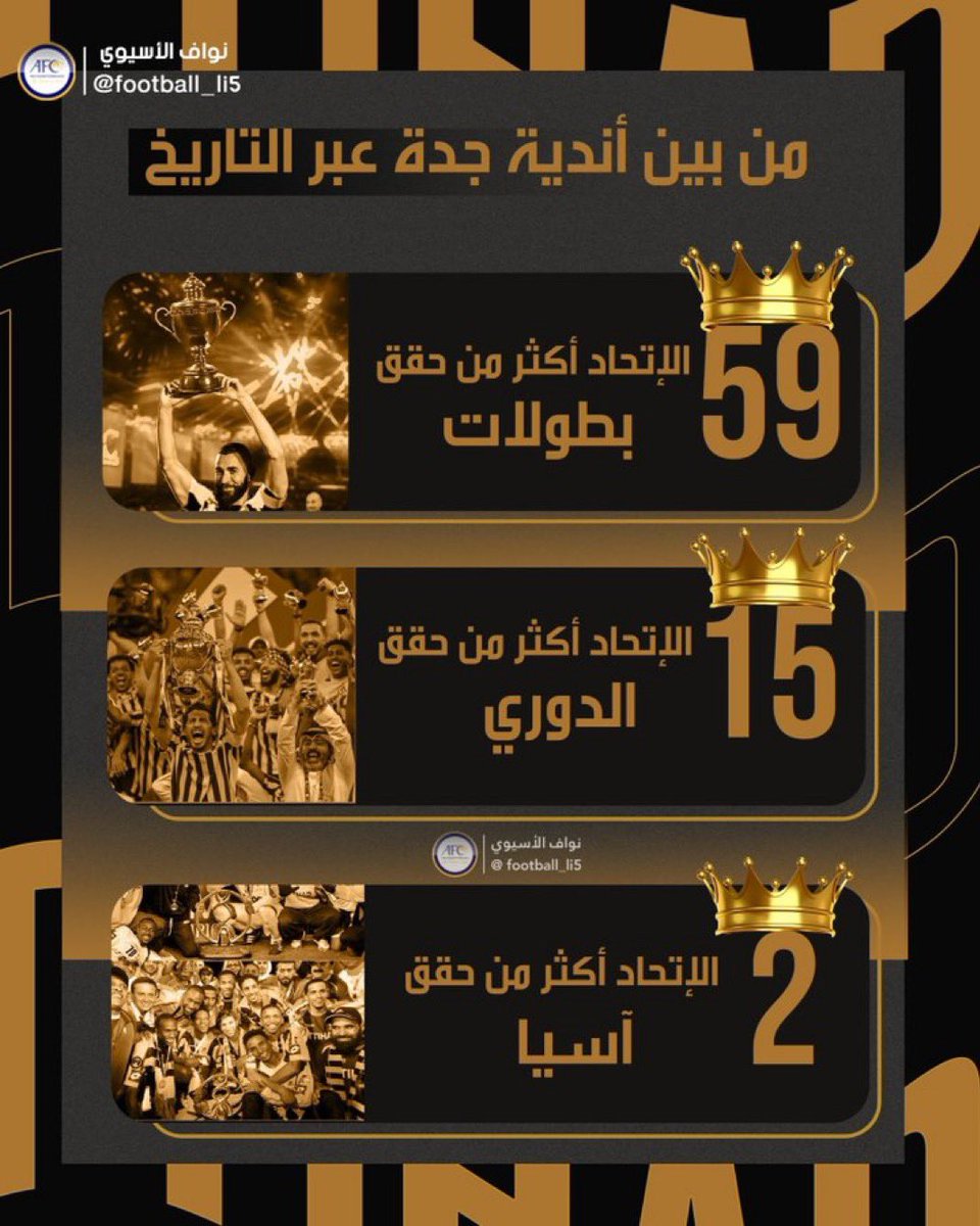 أقولها بالفم المليان:
أقسم بالله العظيم، لن يأتي نادٍ سعودي يحقق ما حققه الاتحاد من إنجازات.

إنجازات جاءت بعرق الجبين، وبجهد رجالاته، وبدعم جمهوره العظيم.
رغم كل العراقيل التي واجهها طوال تاريخه، ظل صامدًا، وحقق ما عجزت عنه أندية أخرى، جلست سنوات تفحّط حتى أتاها الفرج بتسهيلات