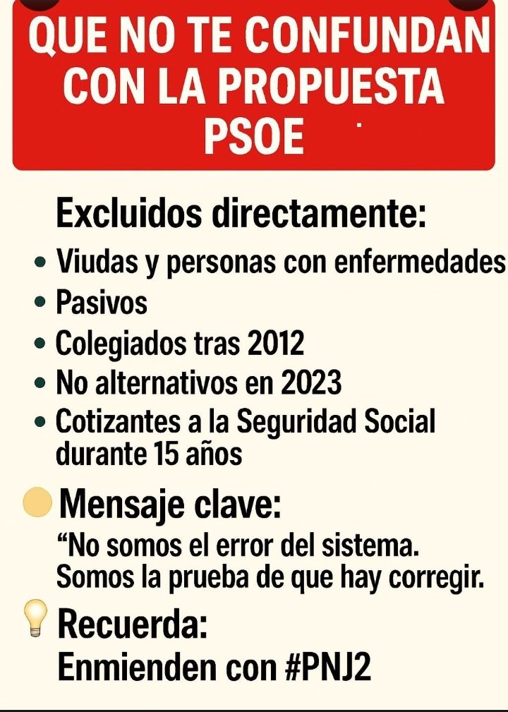 <a href="/CorujoBorja/">Borja Suárez Corujo</a> <a href="/SaizElma/">Elma Saiz</a> <a href="/EnriqueSantiago/">Enrique Santiago</a> <a href="/MoroMjesus/">mjesus moro almaraz</a> <a href="/gpscongreso/">PSOE Congreso</a> <a href="/GPPopular/">Grupo Popular Congreso</a> <a href="/sanchezcastejon/">Pedro Sánchez</a> <a href="/NunezFeijoo/">Alberto Núñez Feijóo</a> miles de abogad@syprocura discriminados por falta de voluntad real de reparar su DerechoaPensionDigna. Recapaciten y reparen antes de que sea tarde, JusticiaSocial para tod@s