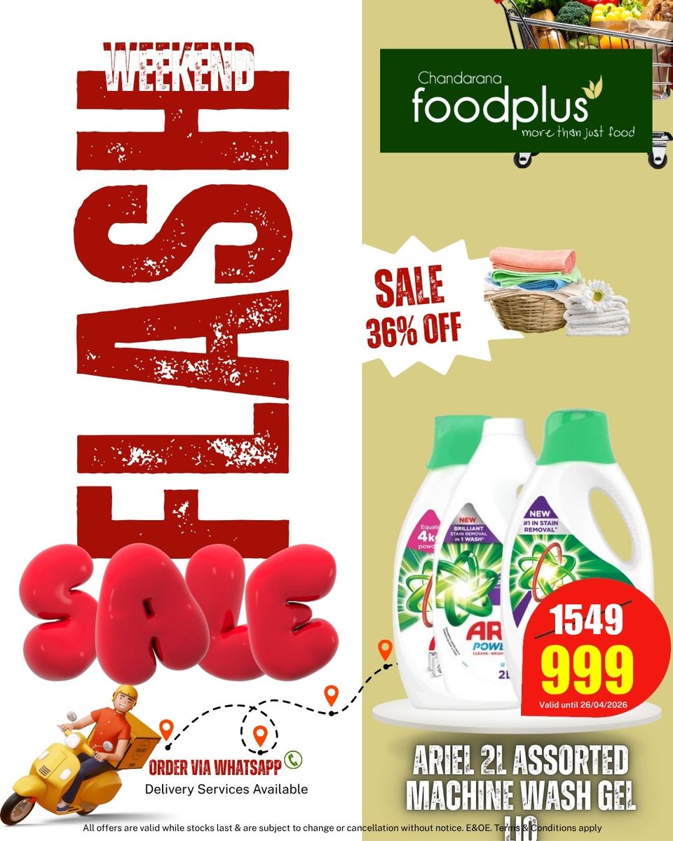 ChandaranaSuper's tweet image. Saturday morning just got a major glow-up! ✨ Our Flash Sale is still sizzling, so grab a trolley and snag the weekend’s best deals before they vanish. Shop smart, eat better! #SaturdaySavings #FlashSale #MBVIPChandarana310127 🛒🔥🍳