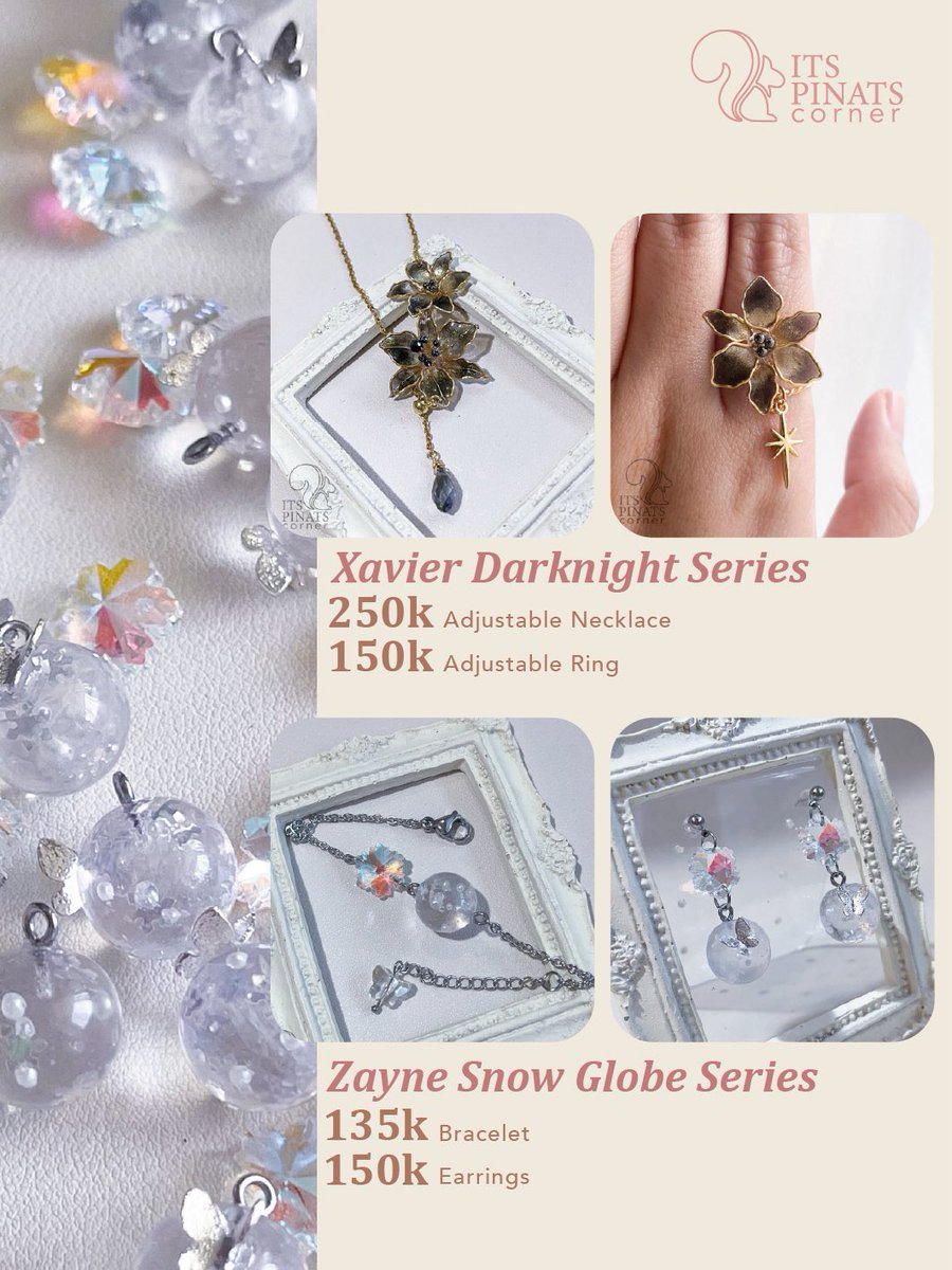 itsPinatsCorner's tweet image. CF22 Catalogue is here! (1/3)
[🔁&amp;amp;🩷] is very appreciated 🫶🏻

ItsPinatsCorner
📍 AC47
🗓️ 16-17May2026
ICE BSD
Handmade resin and beads accessories
Flowers and LADS inspired stuffs,
Anything I love to create and I want to share them as wearable joy ^o^
#handmade #jewelry #cf22