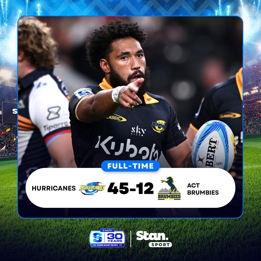StanSportRugby's tweet image. The Hurricanes put on a show in Christchurch! 💥

↳ Super Rugby Pacific. Every Match. Live &amp;amp; Exclusive.

#StanSportAU #SuperRugbyPacific #SuperRound