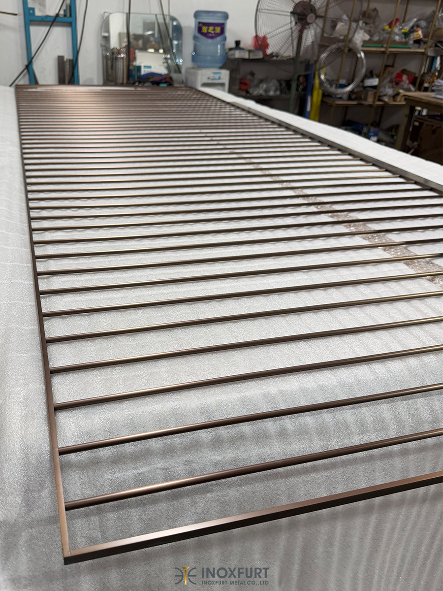 vincent_dsjh's tweet image. Defining Luxury Through Detail: Sandblasted Titanium-Gold Stainless Steel Grilles
WhatsApp us now for a quick quote!
WhatsApp: +86 13202497742
Email: inquiry@gdgdzp.com
Web: inoxfurt-metal.com
#InoxfurtMetal #HotelDesign #MetalCustomization #MetalGrilles #B2B #Metalframe