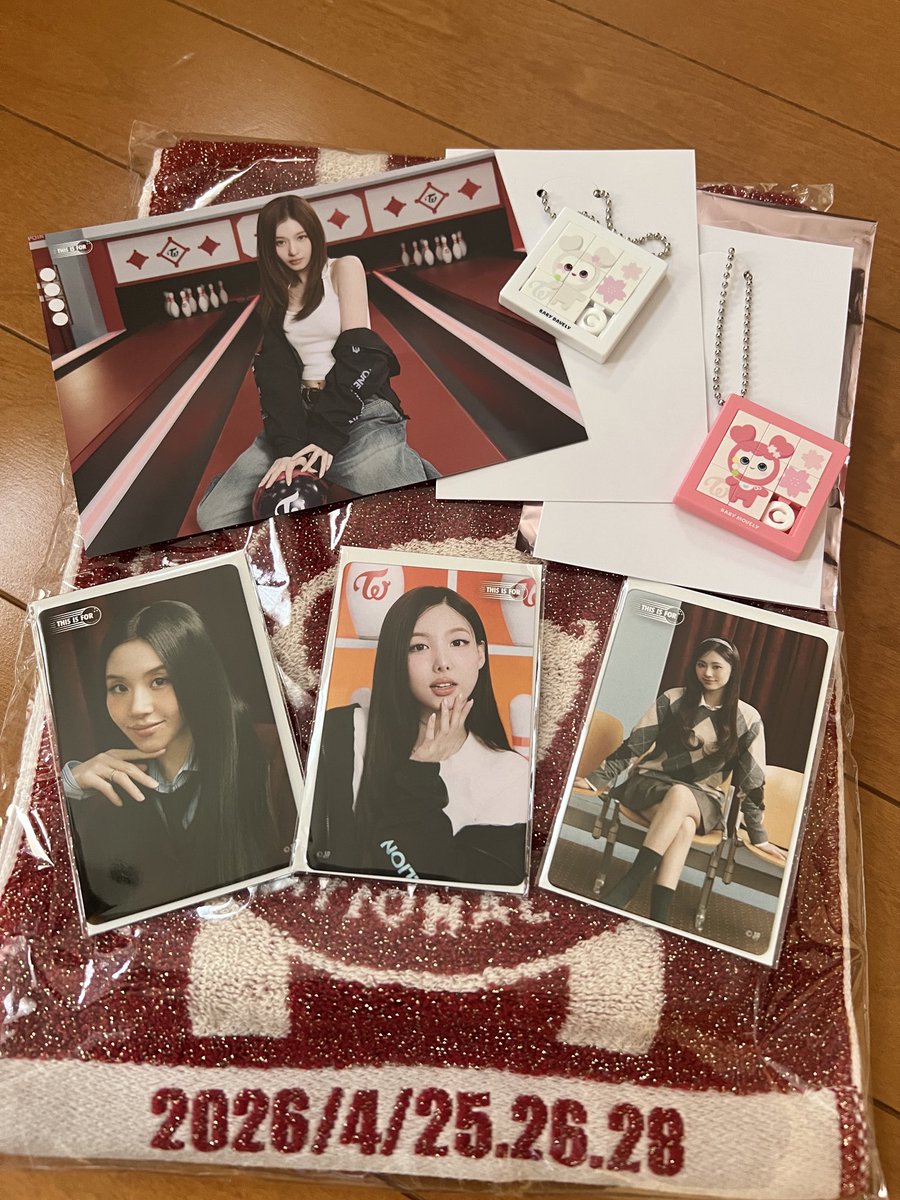 tagoooooonn's tweet photo. TWICE FC オフラインくじ

⇄譲：写真のもの

⇄求：くじF賞　同種ミナちゃんor買取
　　　FCくじ参加賞、ランダムトレカ
　　　ミナちゃん

26.28現地交換🤲or郵送📮お願いします！🥺

#TWICE交換　#国立　#ミナ　#Thisisfor
#FCくじ https://t.co/XAvblqOHER