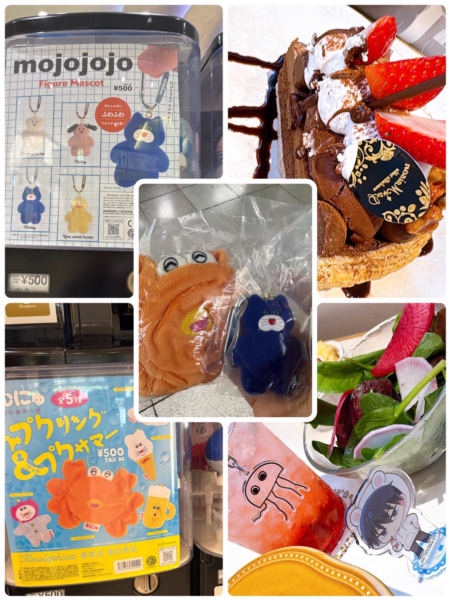 娘と買い物してランチして欲しいガチャガチャ全部1発で当てて(なんでも良かったけど)さっさと帰宅したよ😉