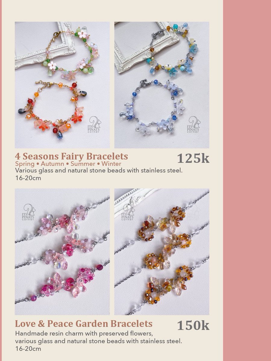 itsPinatsCorner's tweet image. CF22 Catalogue is here! (3/3)
[🔁&amp;amp;🩷] is very appreciated 🫶🏻

ItsPinatsCorner
📍 AC47
🗓️ 16-17May2026
ICE BSD
Handmade resin and beads accessories
Flowers and LADS inspired stuffs,
Anything I love to create and I want to share them as wearable joy ^o^
#handmade #jewelry #cf22