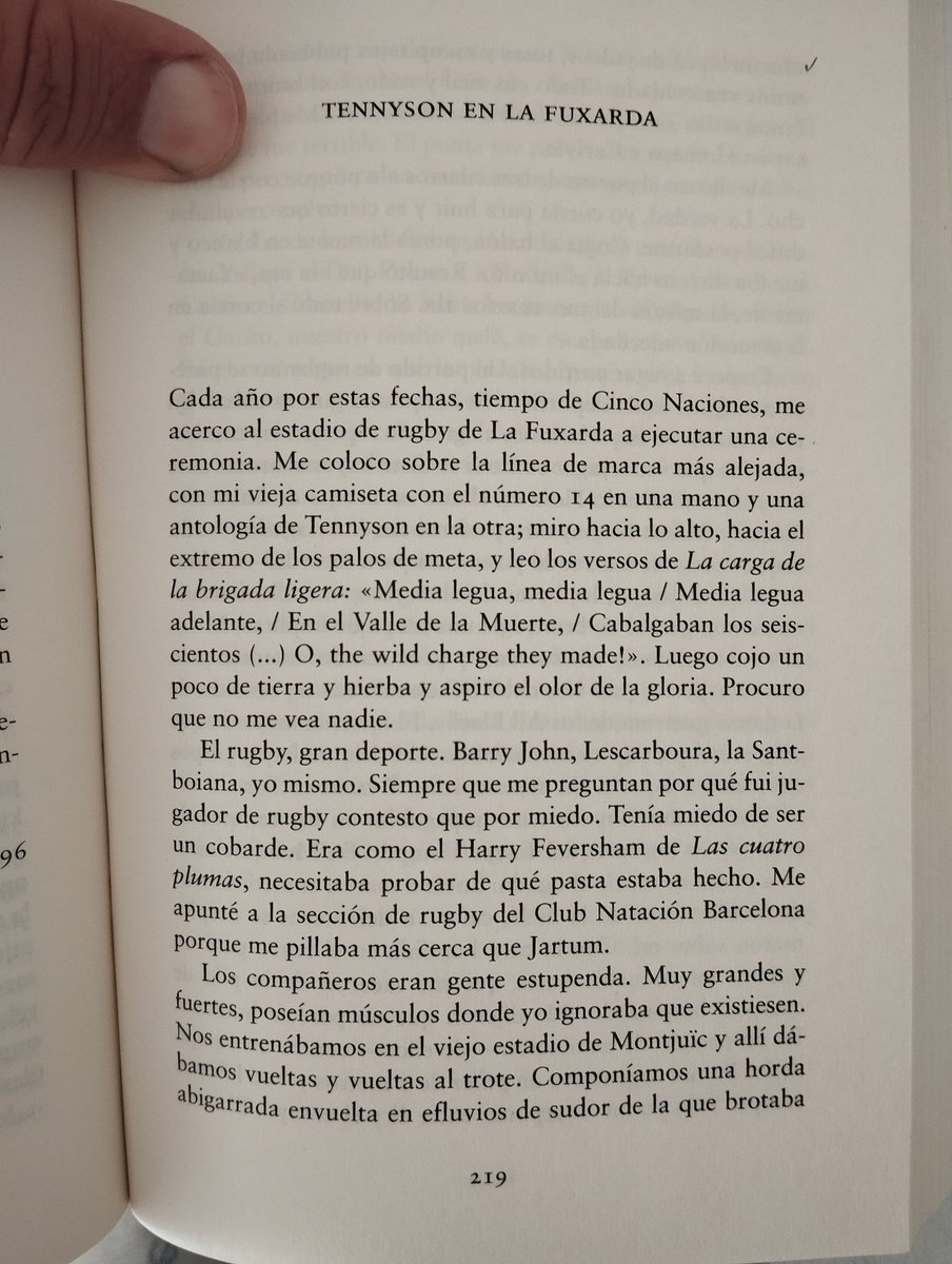 vela_mallorca's tweet photo. Estimado @almasylaszlo , mi hijo -segunda linea en el @PonentRugby- va a Bcn hoy y juega en la Foixarda. 
Me he acordado, buscado, fotografiado y enviado Tennyson en la Foixarda.
Les tenemos presentes, ¡a usted y a Tennyson! https://t.co/wQZUinmife