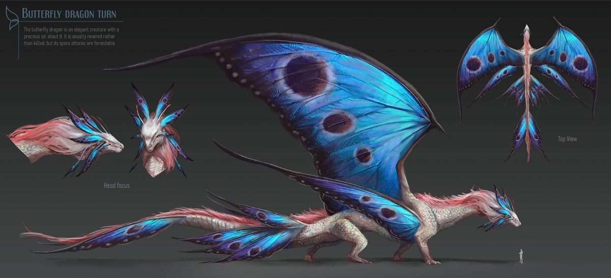 「Butterfly Dragon by Enola Mallard - Chec」|IAMAGのイラスト
