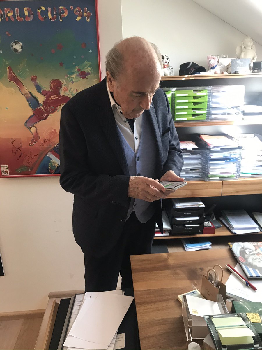 osasuo's tweet image. On Friday, as said, I had a brief exchange of @WhatsApp messages with @SeppBlatter, the former @FIFAcom President. I asked him whether he was in support of fans boycotting the @FIFAWorldCup in the #United States, as had been reported by some media organisations. This is what he