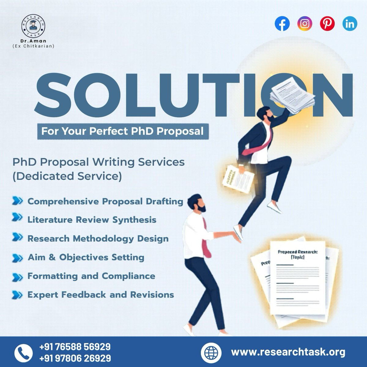 researchtaskorg's tweet photo. Struggling with Your PhD Proposal? We’ve Got You Covered! 

Get expert guidance to create a strong, research-driven proposal that stands out.

Submit with confidence and achieve academic success!

📞 Call Now: +91 76588 56929 | +91 97806 26929
 🌐 Visit: https://t.co/6FQBt5ZJ4W https://t.co/tIXivgbGn5