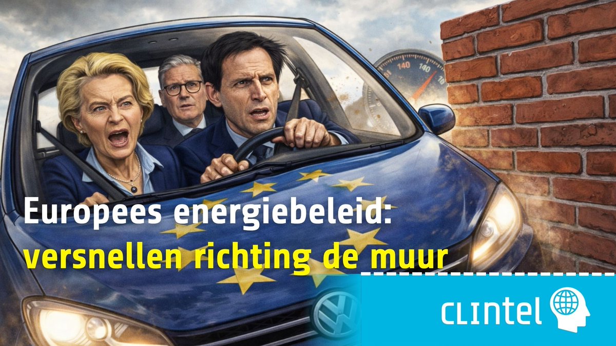 Europa kiest bewust de verkeerde afslag.

Frankrijk: lage CO₂, stabiele stroom (kernenergie).
Duitsland: hoge CO₂, dure chaos (Energiewende).
En toch volgt Brussel Duitsland — en trapt het gaspedaal in richting de muur.

Dit is geen klimaatbeleid. Dit is ideologie boven feiten.