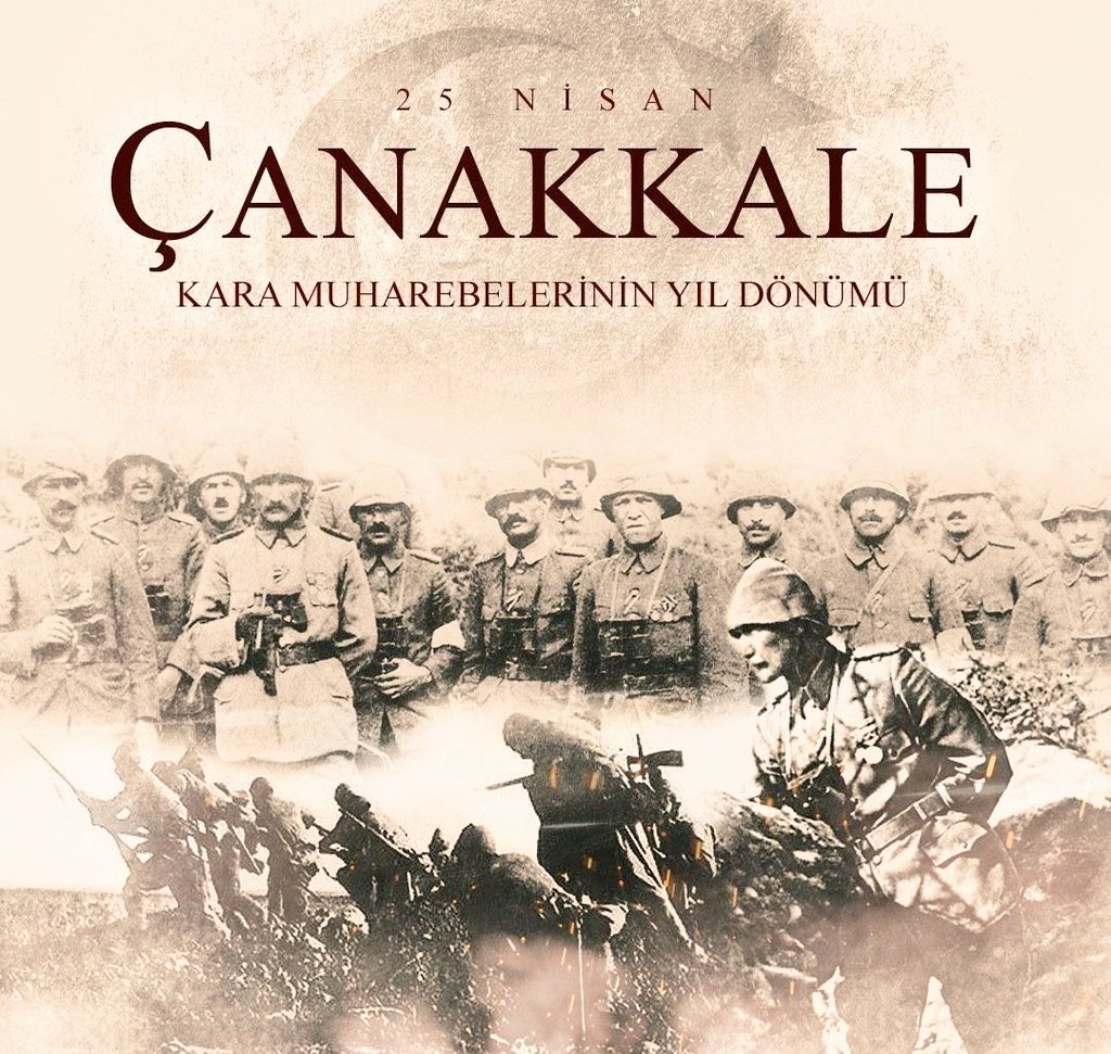 Çanakkale Kara Savaşları’nın 111. yıl dönümünde; Anafartalar Kahramanı Gazi Mustafa Kemal Atatürk başta olmak üzere, Çanakkale’yi geçilmez kılan tüm kahramanlarımızı saygı, rahmet ve minnetle anıyoruz.🇹🇷
#çanakkale 
#ÇanakkaleKaraSavaşları