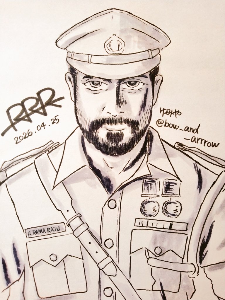 4月25日はRRR初見記念日❤️‍🔥
もう3年か！！
ラーマの覚悟決めてる顔(絶望バージョン)いいですよね。