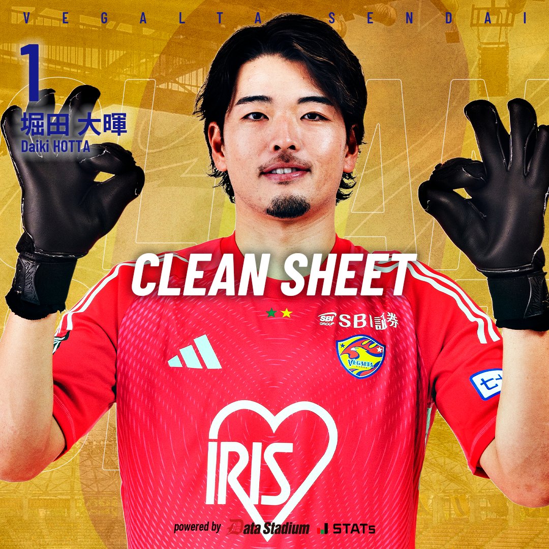 🔒CLEAN SHEET ⚔️明治安田J2・J3百年構想リーグ 第12節 ベガルタ仙台