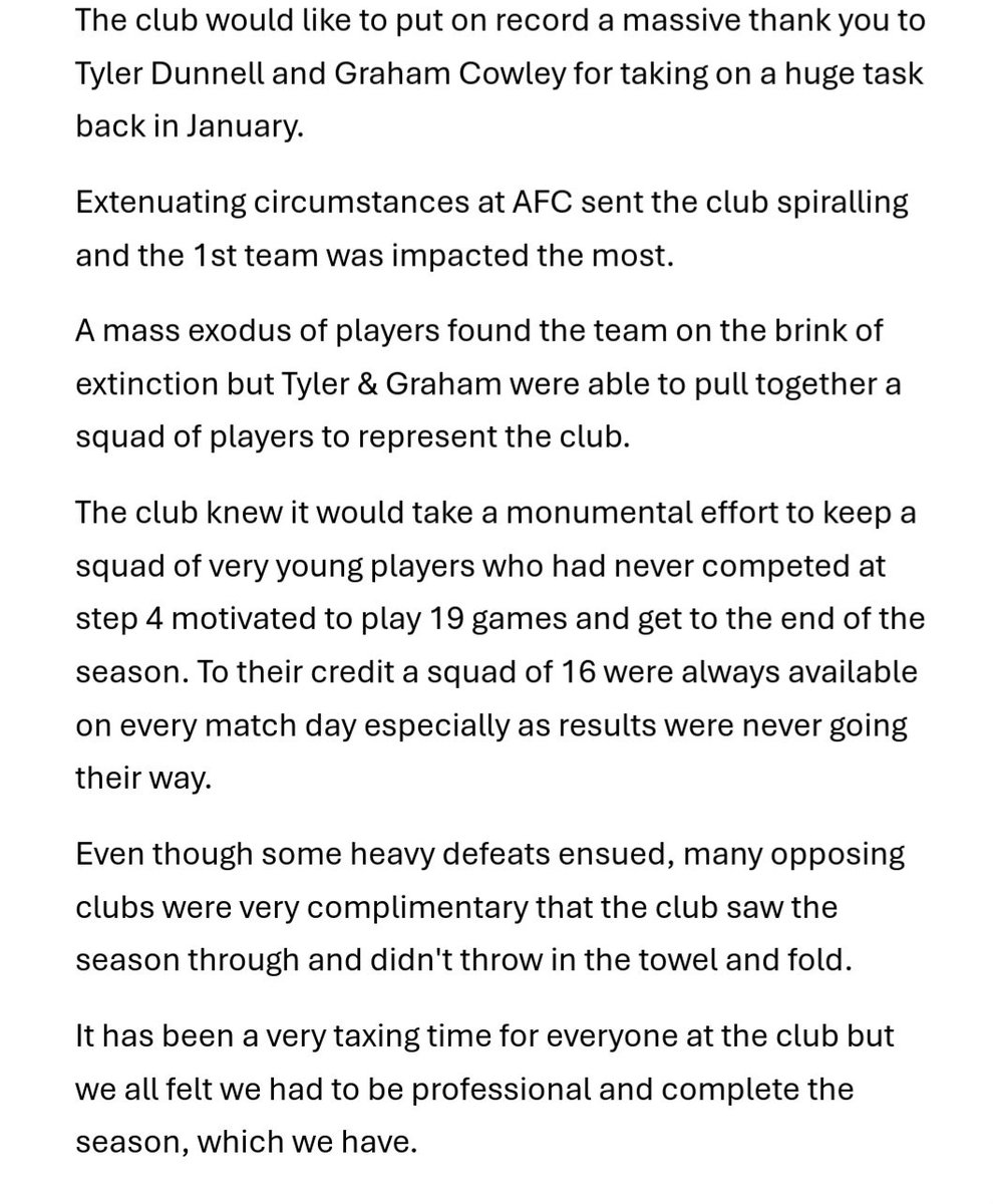 AFC Dunstable tweet media