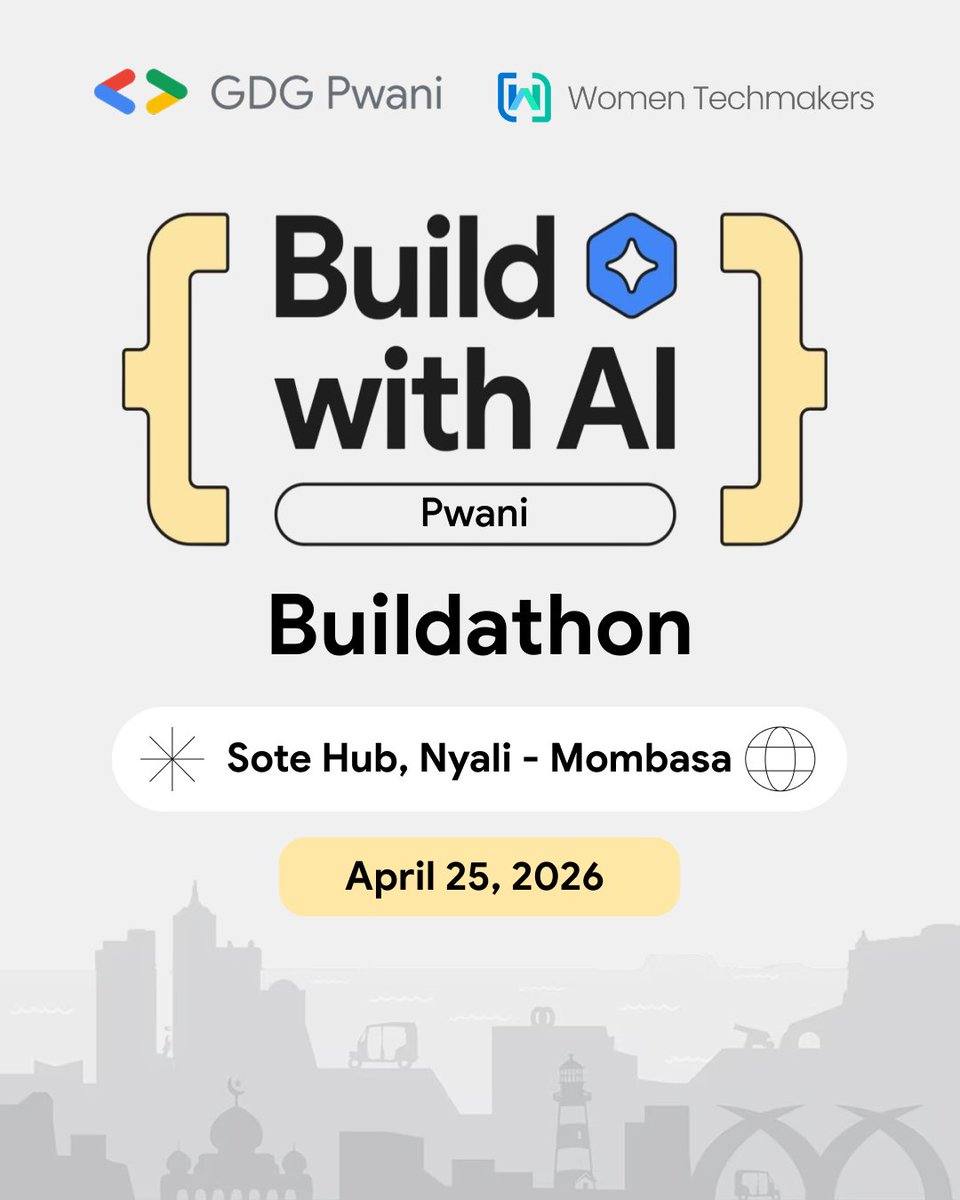Rose__Wambui's tweet photo. Finally the day is here to think it and build it with AI. https://t.co/ADNsvCYYU0