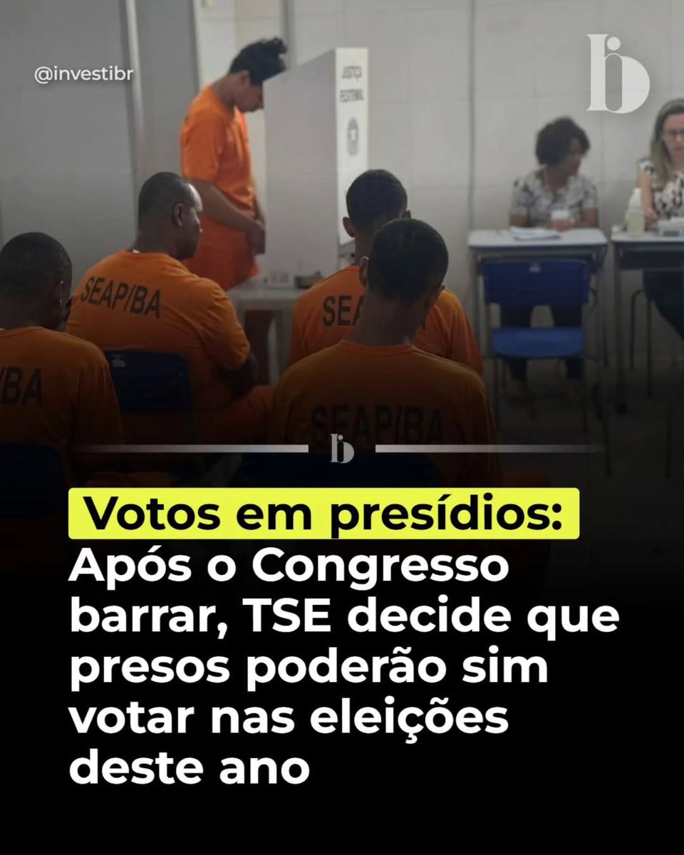 O congresso não manda em nada mais .
Os eleitores Lula, que não ia poder votar, agora podem votar novamente.
É o Lula arrebanhando no seu curral eleitoral.
Ele não poderia perder todos esses votos não é mesmo?

Que democracia seletiva ‼️
#AcordaBrasil